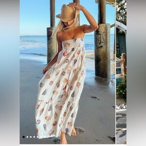 Long Weekend Maxi Dress in Shell Linen BNWOT